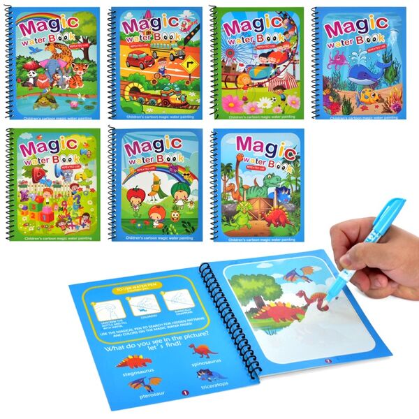 книжка для малювання водою 808876-80-1-4-7-8 + маркер в асортименті Ціна (цена) 49.70грн. | придбати  купити (купить) книжка для малювання водою 808876-80-1-4-7-8 + маркер в асортименті доставка по Украине, купить книгу, детские игрушки, компакт диски 0