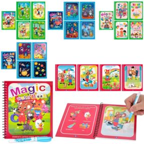 книжка для малювання водою 808876-80-1-4-7-8 + маркер в асортименті