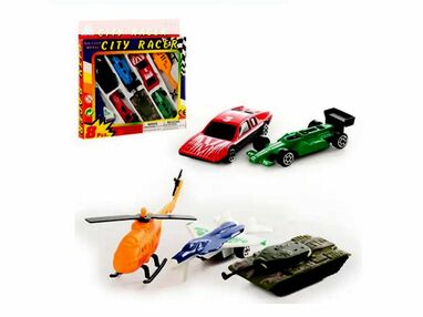 набір транспорту металеві 8 штук 5 видів 92753-8 ps