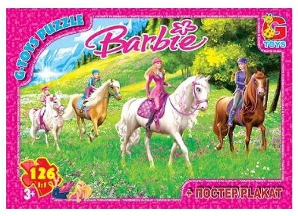 пазли 117 ел midi G-Toys ba005 barbie Ціна (цена) 56.30грн. | придбати  купити (купить) пазли 117 ел midi G-Toys ba005 barbie доставка по Украине, купить книгу, детские игрушки, компакт диски 0