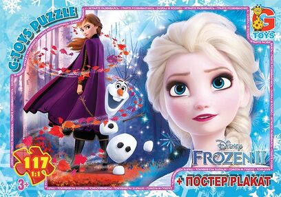 пазли 117 елементів midi G-Toys frozen fr007