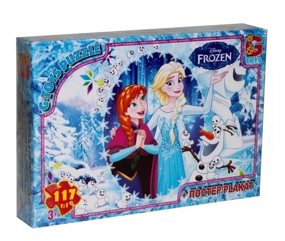 пазли 117 елементів midi G-Toys frozen fr007 Ціна (цена) 63.00грн. | придбати  купити (купить) пазли 117 елементів midi G-Toys frozen fr007 доставка по Украине, купить книгу, детские игрушки, компакт диски 0