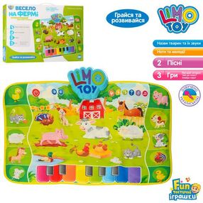 килимок розвиваючий весела ферма тварини m 3810