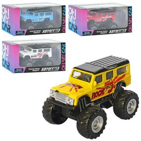 джип AS-2529 автосвіт металевий інерційний 4 кольори