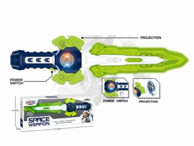 меч space зі світлом і звуком на батарейках  КТ218-8 KT8889-F90