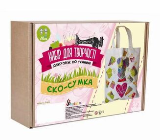 набір для творчості декупаж по тканині еко-сумка Д-006