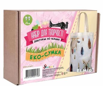 набір для творчості декупаж по тканині еко-сумка ловець снів Д-006/1