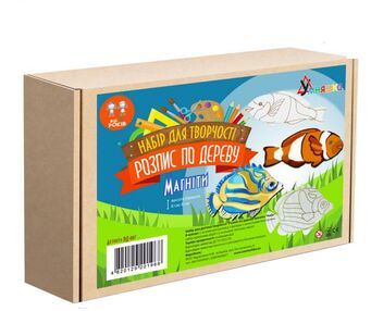 набір для творчості розпис по дереву (РД-007) магніти риби