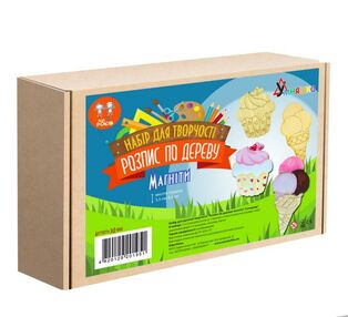 набір для творчості розпис по дереву магніти солодощі РД-008