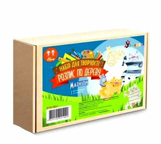 набір для творчості розпис по дереву магніти веселі коти РД-011