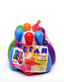 кеглі малюки 7 штук + 2 кулі 024/2 "Bamsic" кеглі малюки 7 штук + 2 кулі 024/2 "Bamsic"