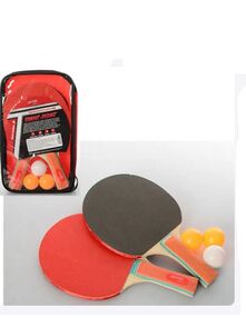 ракетка для настільного теніса 2 ракетки + 3 кульки eva ms 0221