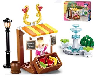 конструктор sluban магазин-павільйон 99 деталей m38-b0870