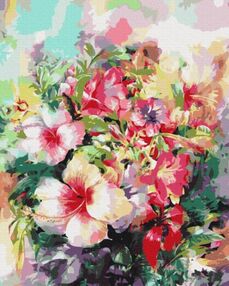 Розпис по номерах 40х50 BS52516 Фантазійні квіти brushme Брашми