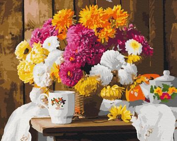 Розпис по номерах 40х50 BS52749 Осіннє чаювання brushme Брашми