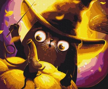 Розпис по номерах 40х50 BS53333 Котик Чарівник brushme Брашми