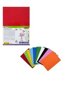 фоаміран формат а4 10 аркушів 10 кольорів товщина 2 мм ZB.1835 "Zibi"