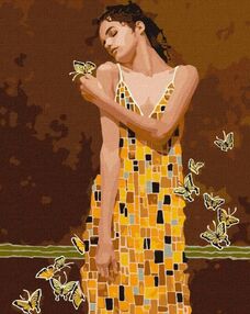 Розпис по номерах В обіймах метеликах 40х50 КНО2600