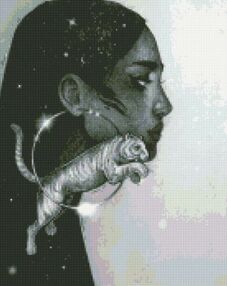 Алмазна мозаїка 40х50 АМО7270 Сузір'я тигра "Ідейка"