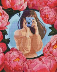 Алмазна мозаїка 40х50 АМО7396 Квітуче селфі "Ідейка"