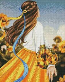 Алмазна мозаїка 40х50 АМО7400 Моя квітуча Україна "Ідейка"