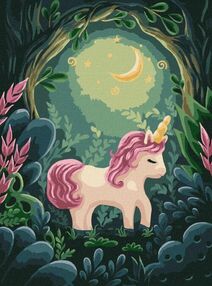 Розпис по номерах 30х40 КНО4394 Дивовижний одноріг "Ідейка"