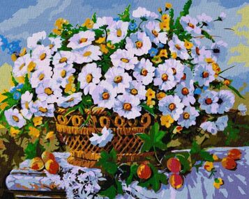 Розпис по номерах 40х50 КНО3118 Літні квіти "Ідейка"