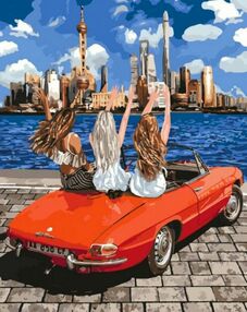 Розпис по номерах 40х50 КНО4712 Дівчатка-подружки "Ідейка"