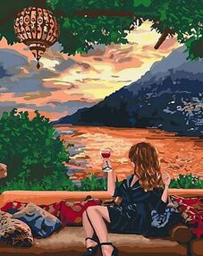 Розпис по номерах 40х50 КНО4730 Милуючись заходом "Ідейка"