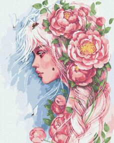 Розпис по номерах 40х50 КНО4954 Розквітаюча душа "Ідейка"