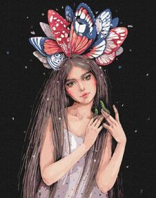 Розпис по номерах 40х50 КНО4996 Барви метеликів "Ідейка"