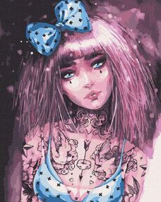 Розпис по номерах 40х50 КНО4998 Бездонні очі "Ідейка"