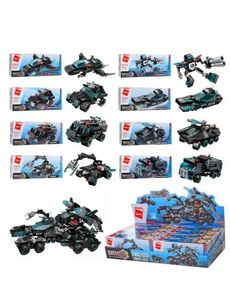 конструктор qman транспорт зброя від 73 деталей 8 видів 1413