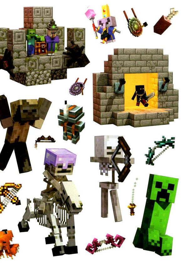 minecraft dungeons Стікербук Ціна (цена) 185.20грн. | придбати  купити (купить) minecraft dungeons Стікербук доставка по Украине, купить книгу, детские игрушки, компакт диски 3