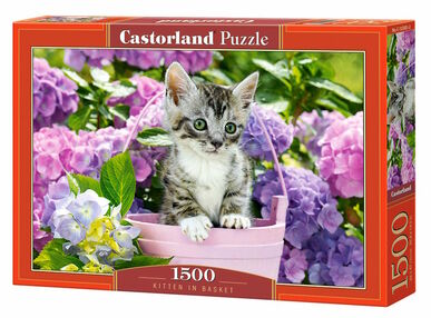 пазли castorland 1500 елементів kitten in basket 152001