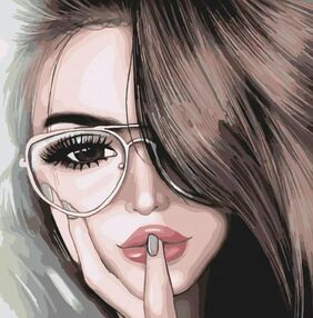 Розпис по номерах 40х40 10232-АС Замріяний погляд "Art Craft" арт крафт