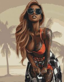 Розпис по номерах 40х50 10221-АС Спокуса маямі "Art Craft" арт крафт