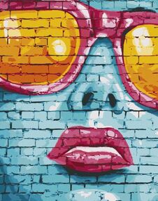 Розпис по номерах 40х50 10248-АС Street art girl "Art Craft" арт крафт