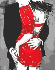 Розпис по номерах 40х50 10307-АС Пристрасть на двох "Art Craft" арт крафт