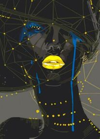 Розпис по номерах 40х50 10308-АС Жіноча геометрія "Art Craft" арт крафт