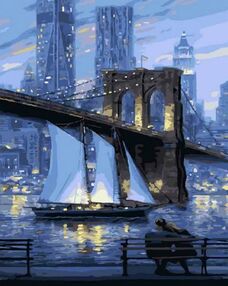 Розпис по номерах 40х50 11201-АС Мрії великого міста "Art Craft" арт крафт