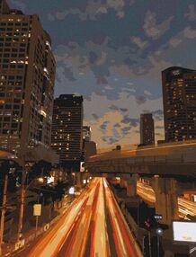 Розпис по номерах 40х50 11213-АС Нічний Бангкок "Art Craft" арт крафт