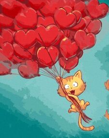 Розпис по номерах 40х50 15551-АС Котяча мрія "Art Craft" арт крафт