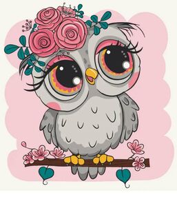 Розпис по номерах 30х30 15560-АС Совеня з квітами 2 "Art Craft" арт крафт