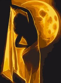 Розпис по номерах 30х40 10373-NN Магія місяця  "Art Craft" арт крафт