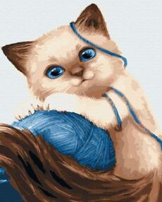 Розпис по номерах 30х40 11673-АС Грайливе кошеня "Art Craft" арт крафт