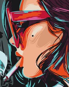 Розпис по номерах 40х50 10291-АС Зухвала дівчина "Art Craft" арт крафт