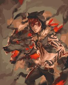 Розпис по номерах 40х50 10315-АС Вовча сила "Art Craft" арт крафт