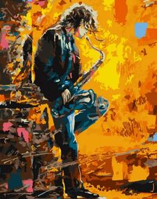 Розпис по номерах 40х50 10324-АС Саксофоніст "Art Craft" арт крафт