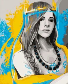 Розпис по номерах 40х50 10343-АС Я - Українка "Art Craft" арт крафт